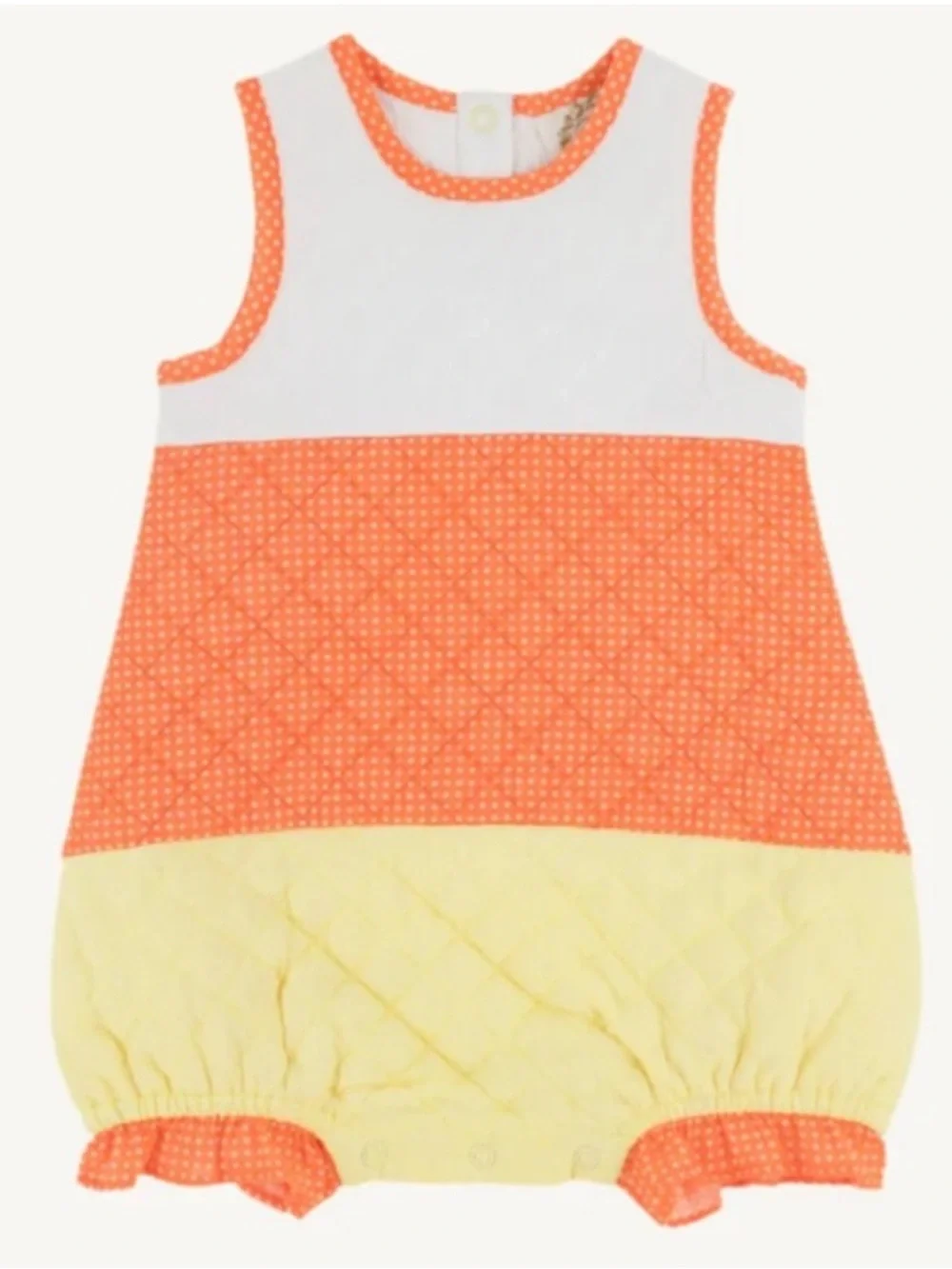 The Beaufort Bonnet Company Happy Halloween Candy Corn Costume Bubble 0-6 Mo